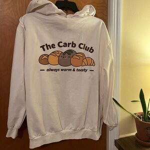 Pusheen Carb Club Zip Up Plus Size Hoodie